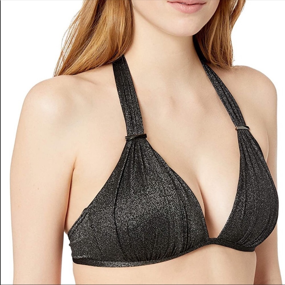 Kenneth Cole Shimmer Charcoal Push-Up Bikini Top 36 B/C - Picture 4 of 12
